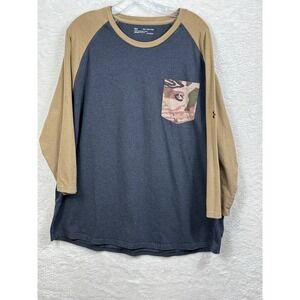 Under Armour HeatGear Raglan T-Shirt‎ Camo Pocket Long Sleeve 2XL